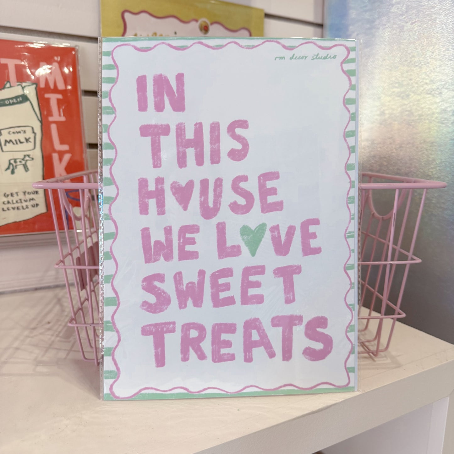 We Love Sweet Treats Wall Art Print