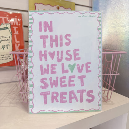 We Love Sweet Treats Wall Art Print