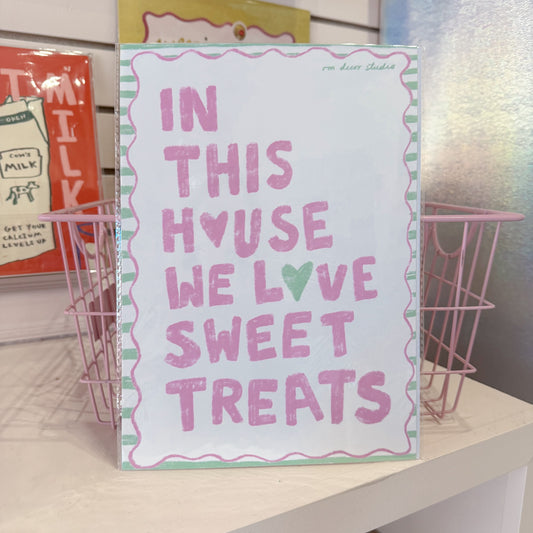 We Love Sweet Treats Wall Art Print