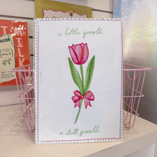 Growing Tulip Wall Art Print