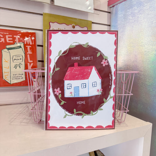 Garden Home Sweet Home Wall Art Print