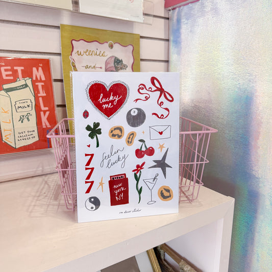 Lucky Collage Wall Art Print