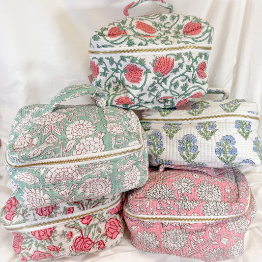 Block Print Toiletry Bag