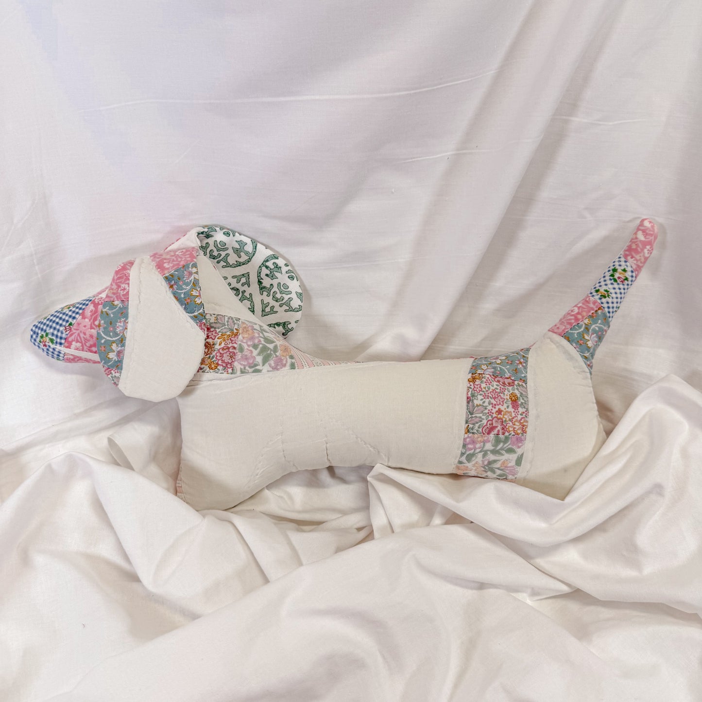 Quilted Dachshund Pillow