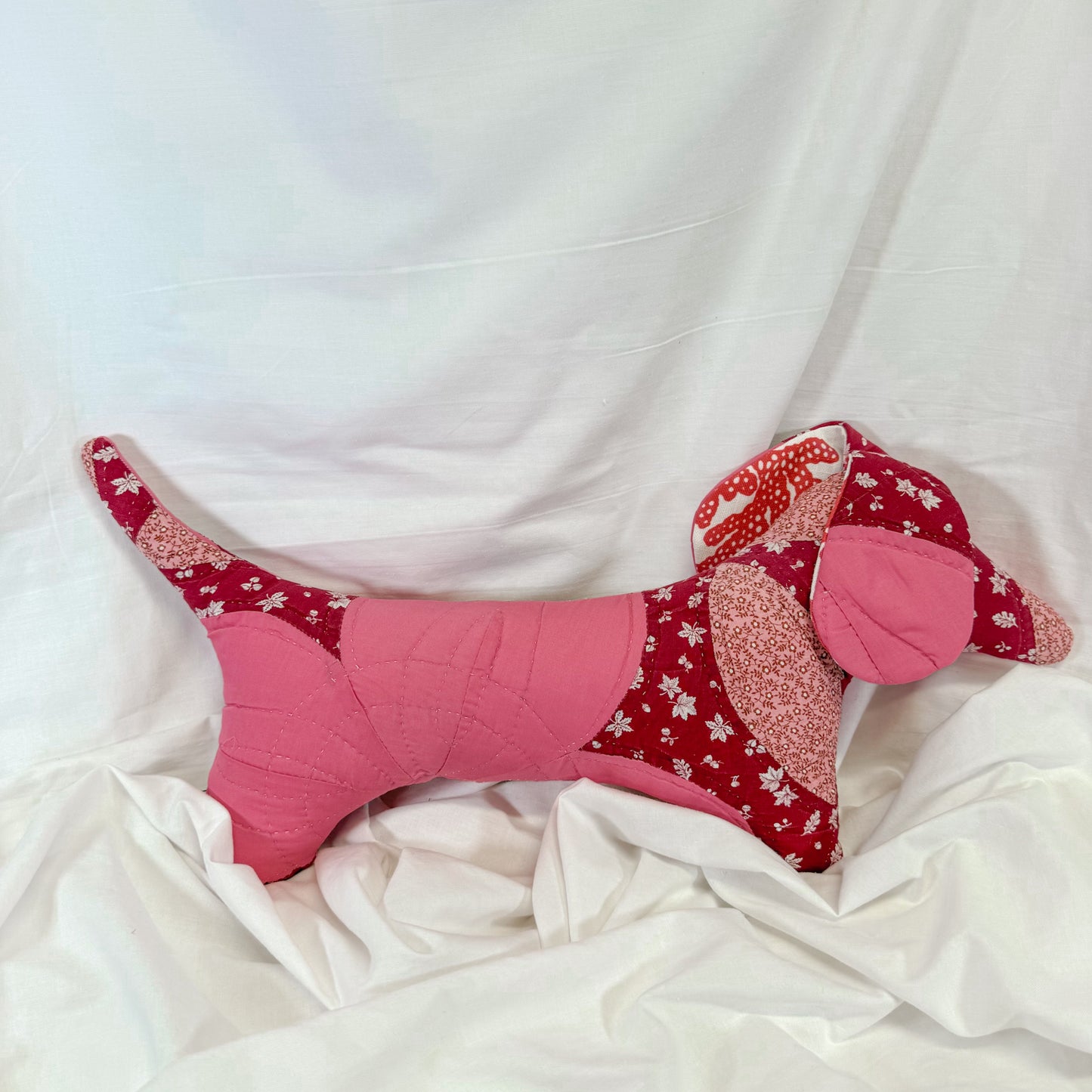 Quilted Dachshund Pillow