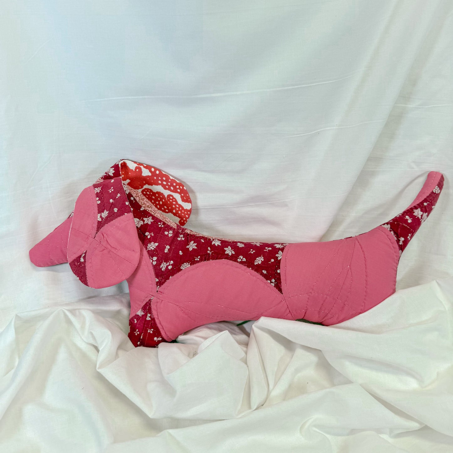 Quilted Dachshund Pillow