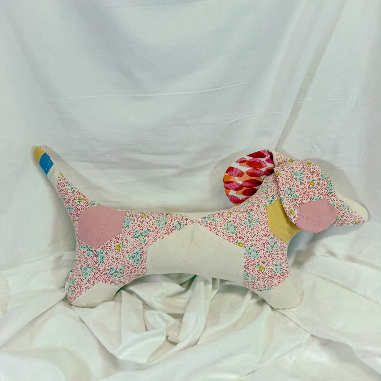 Quilted Dachshund Pillow