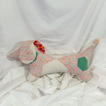 Quilted Dachshund Pillow