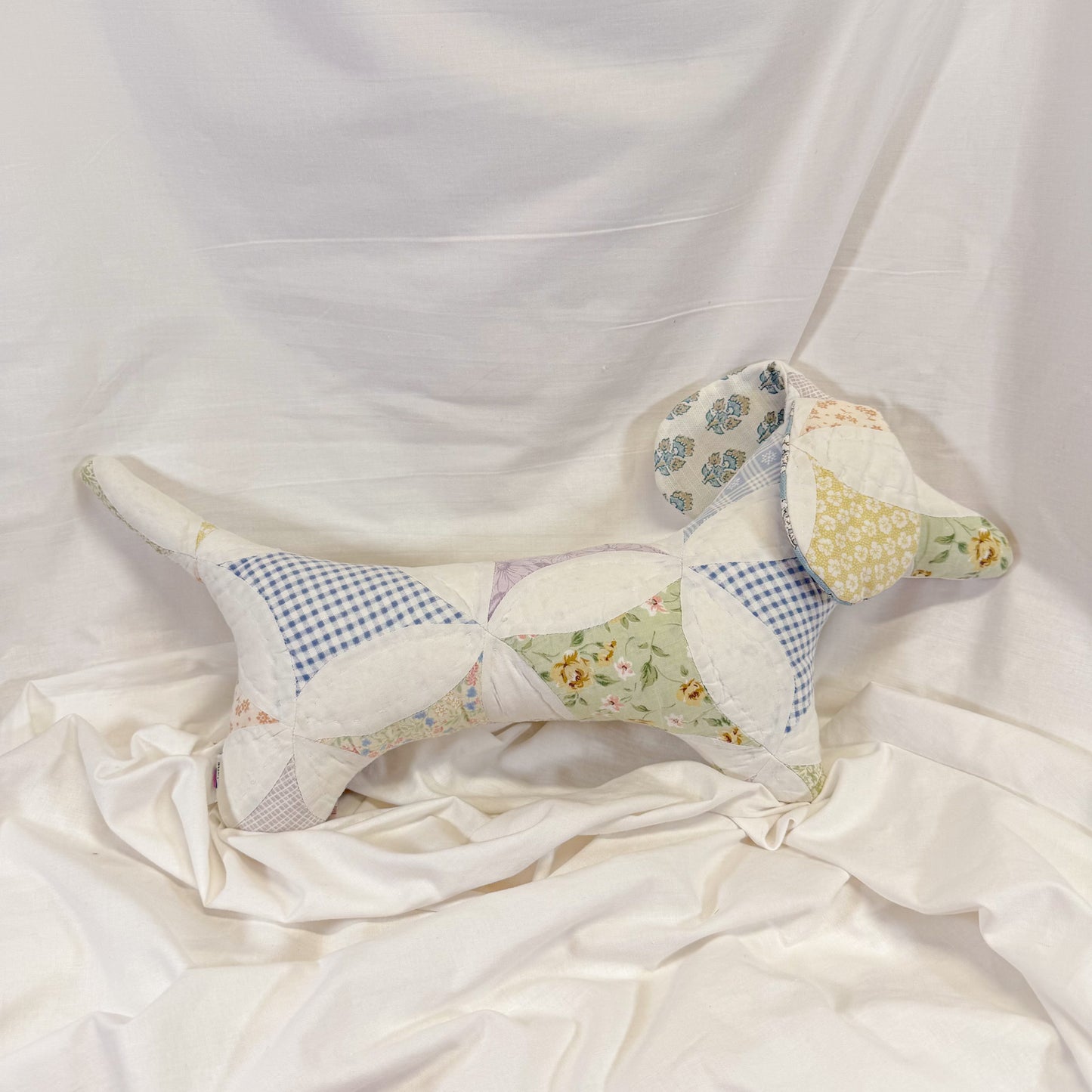 Quilted Dachshund Pillow