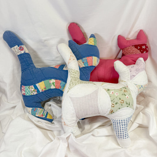 Quilted Cat Pillow