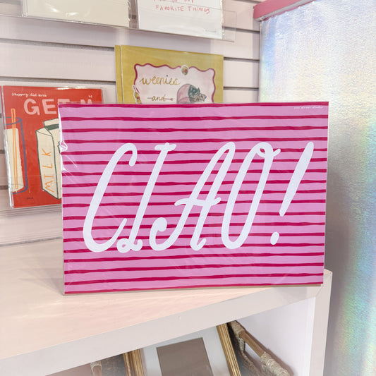 Ciao Striped Wall Art Print