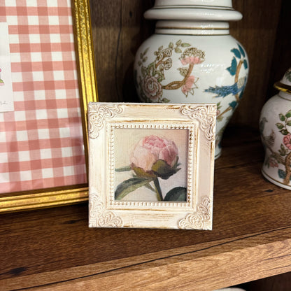 A Simple Peony Mini Framed Art