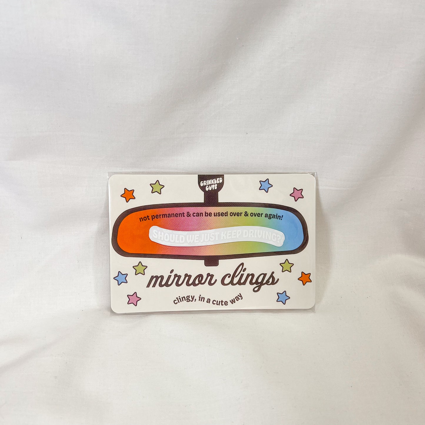 Keep Driving Car Mirror Cling