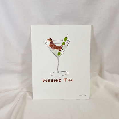 Weenie Tini Wall Art Print