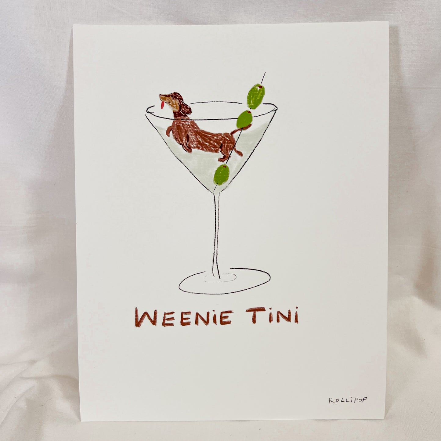 Weenie Tini Wall Art Print