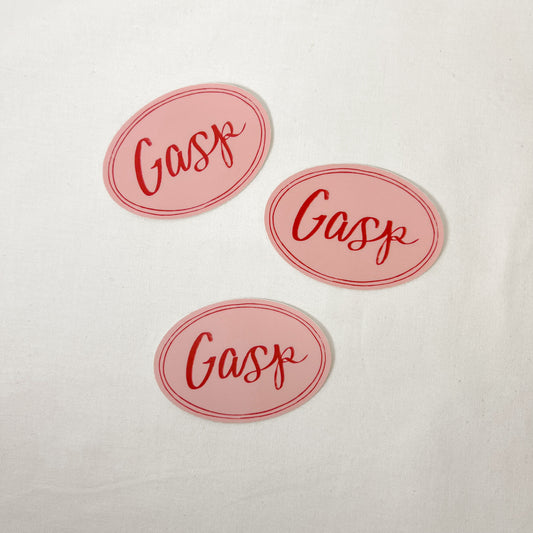 Gasp Logo Vinyl Sticker