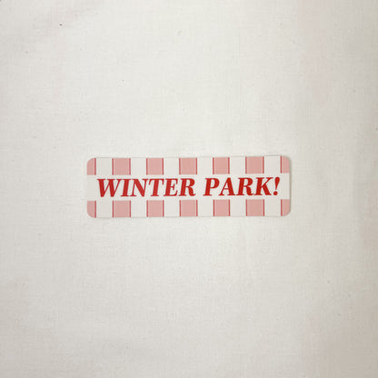 Winter Park Vinyl Sticker