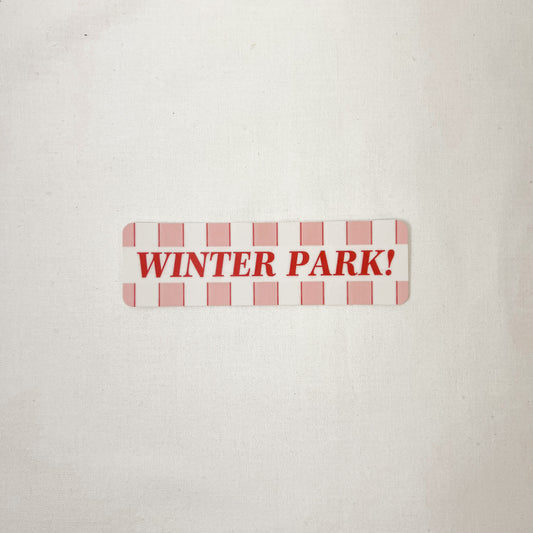 Winter Park Vinyl Sticker