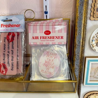 Please Don't Talk Car Air Freshener