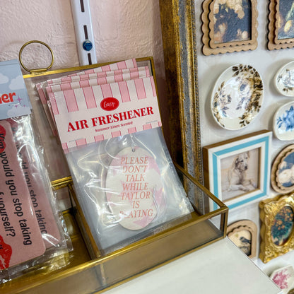Please Don't Talk Car Air Freshener