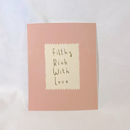 Rich With Love Wall Art Print