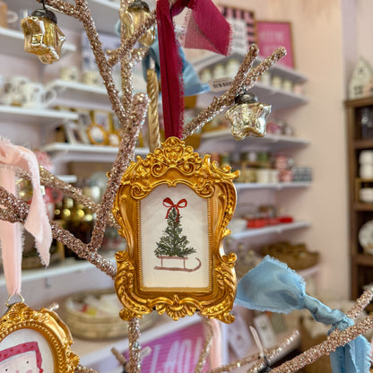 Gold Framed Art Ornament