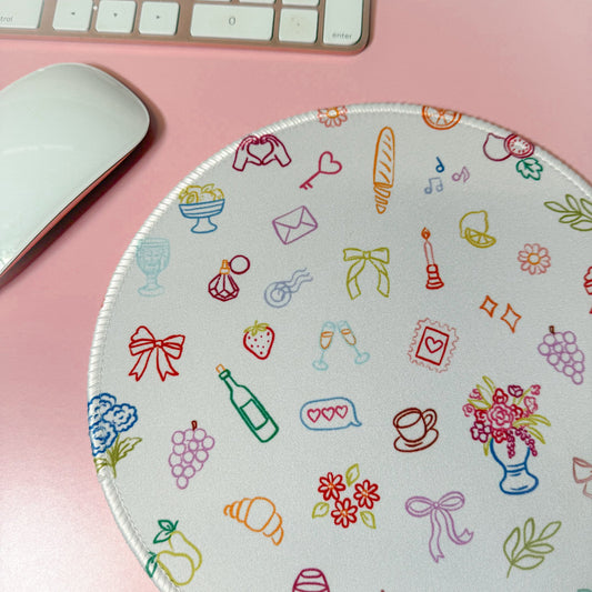 Girly Doodles Mousepad