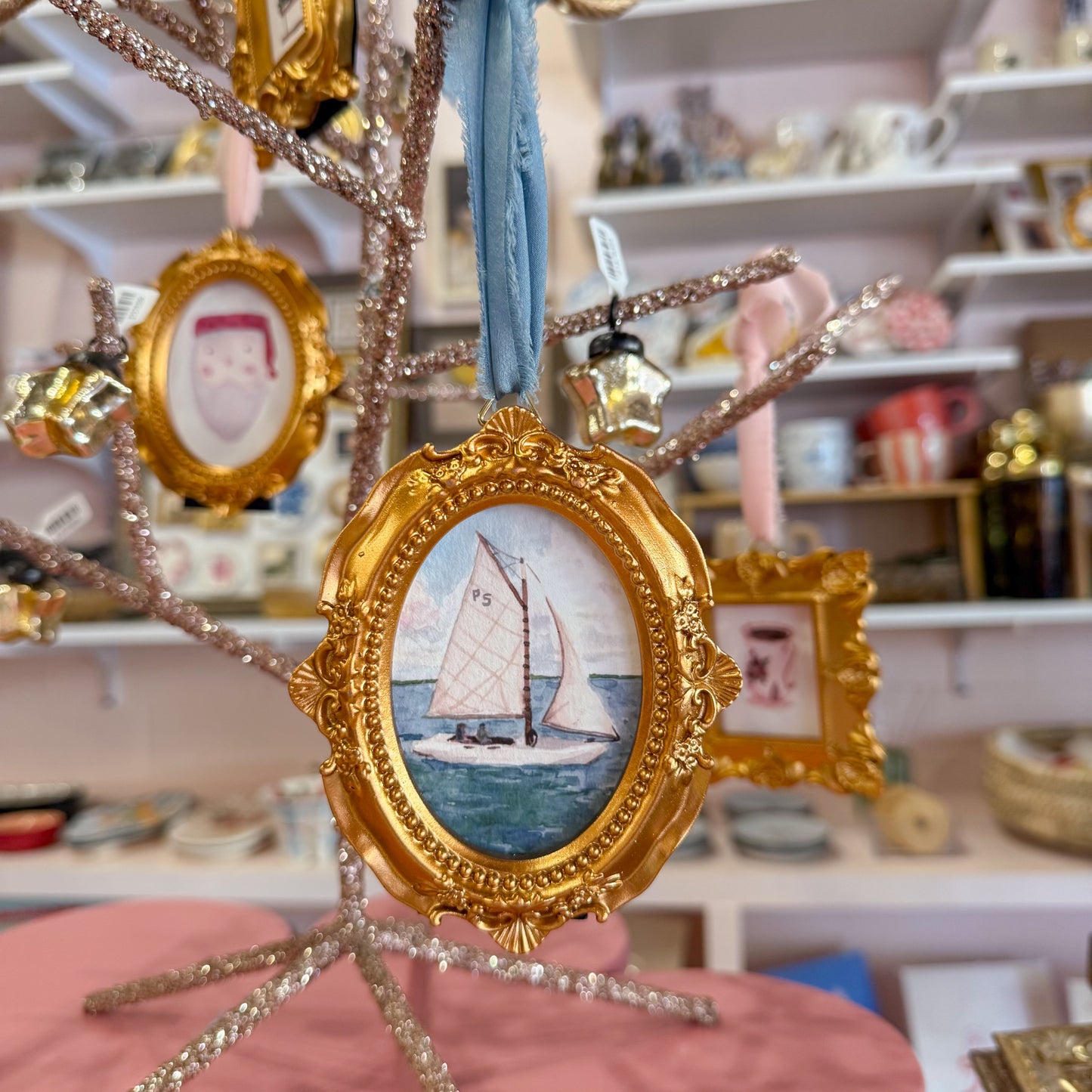 Gold Framed Art Ornament