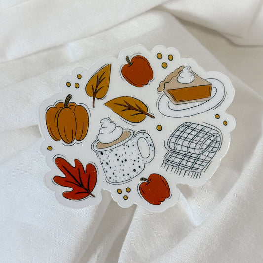 Fall Favorites Vinyl Sticker