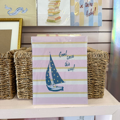 Good Times Boat Wall Art Print
