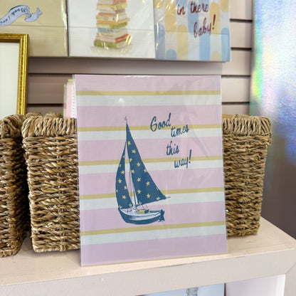 Good Times Boat Wall Art Print