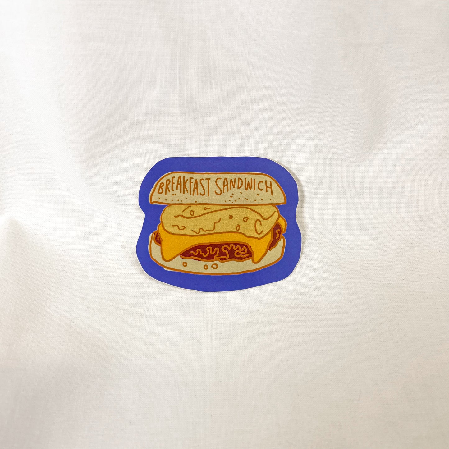 Breakfast Sandwich Vinyl Sticker