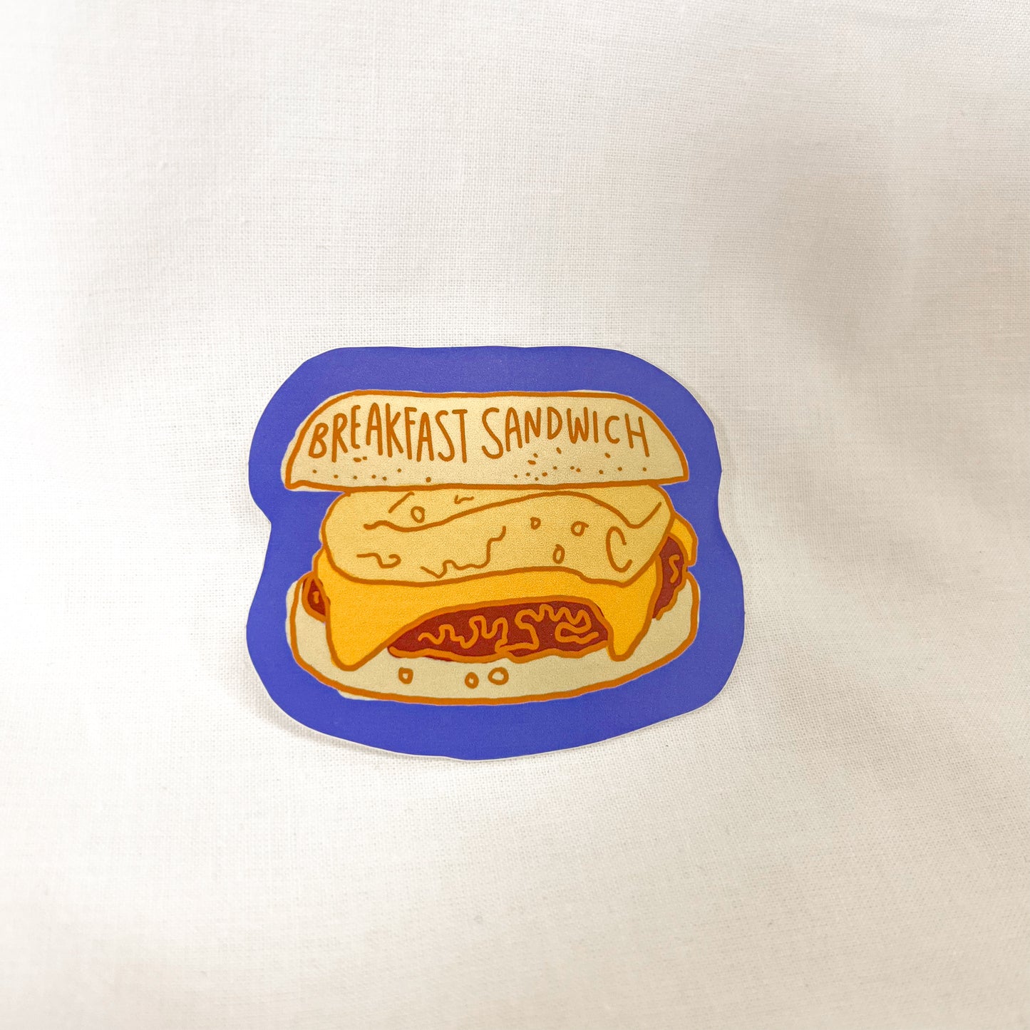 Breakfast Sandwich Vinyl Sticker