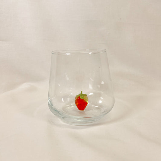 Strawberry Glass Cup