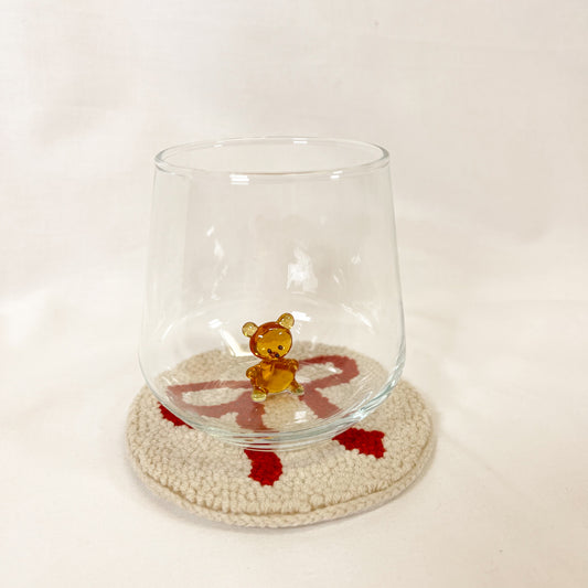 Teddy Bear Glass Cup
