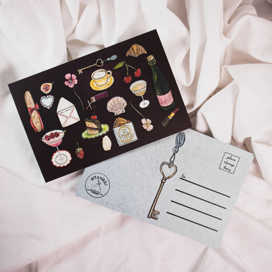 French Trinkets Postcard