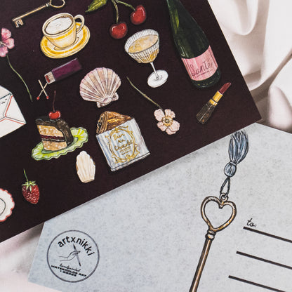 French Trinkets Postcard