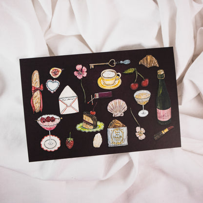 French Trinkets Postcard