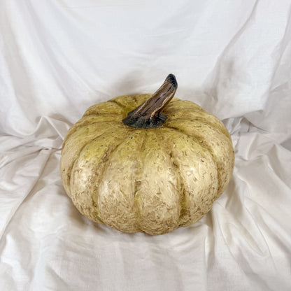 Textured Beige Decorative Pumpkin