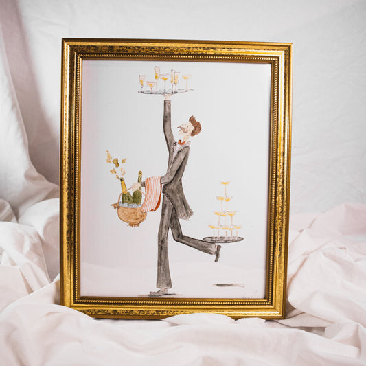 Lots Of Champagne Wall Art Print