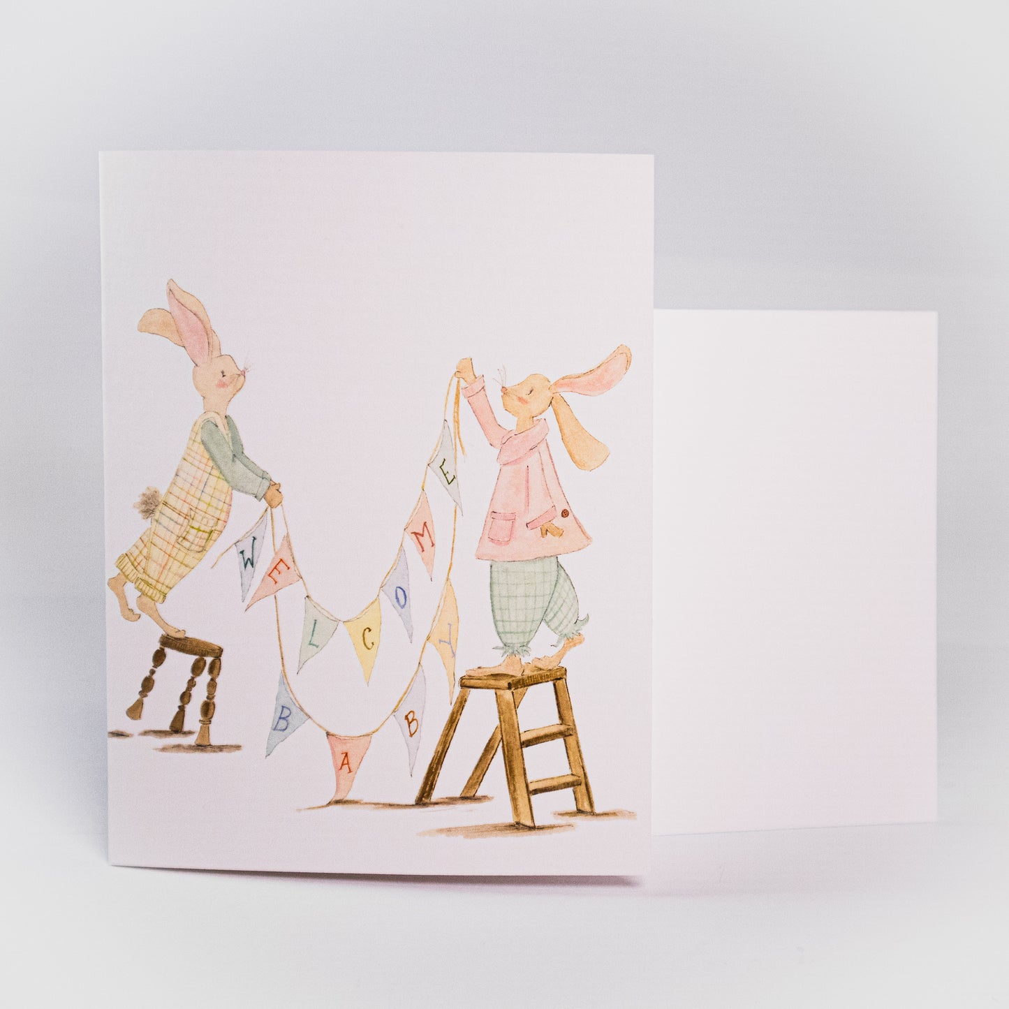 Bunny Parents Birthday Greeting Card