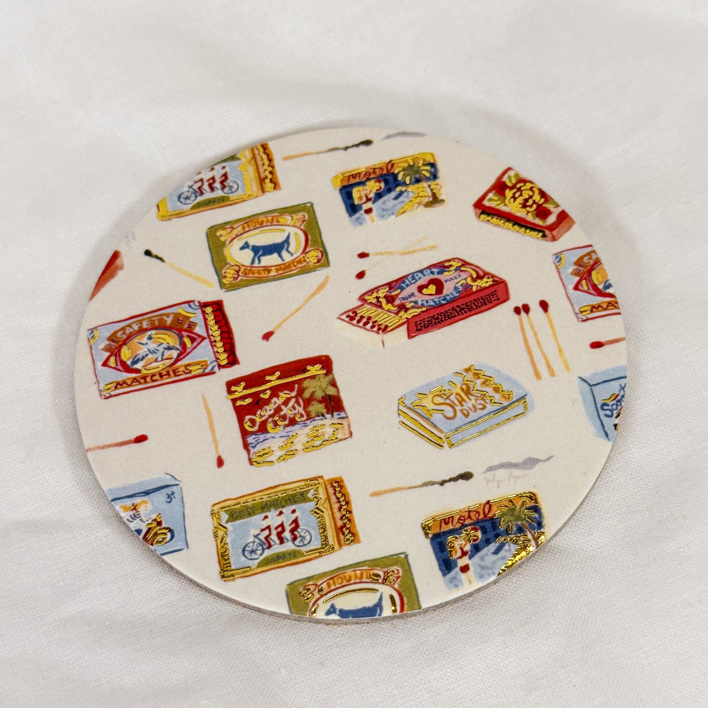 Matchboxes Cork Coaster