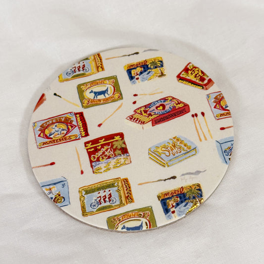 Matchboxes Cork Coaster