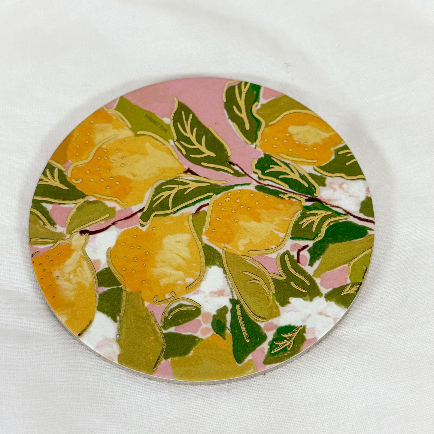 Lemons Cork Coaster