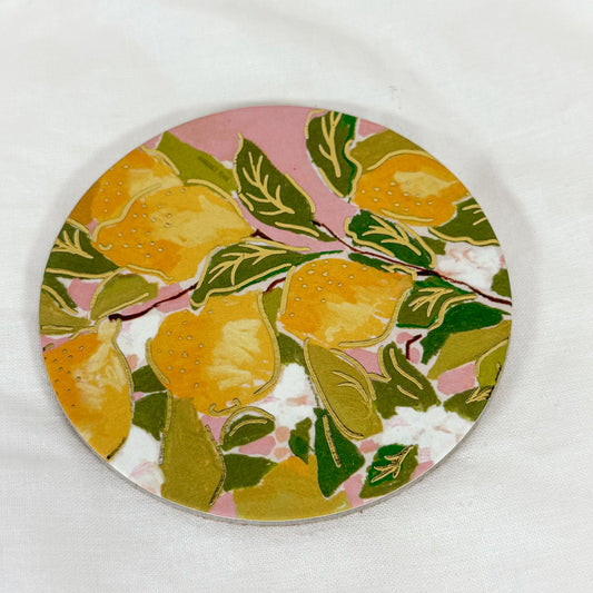 Lemons Cork Coaster