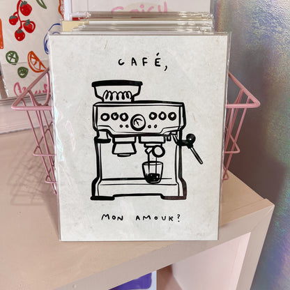 Cafe Amour Wall Art Print