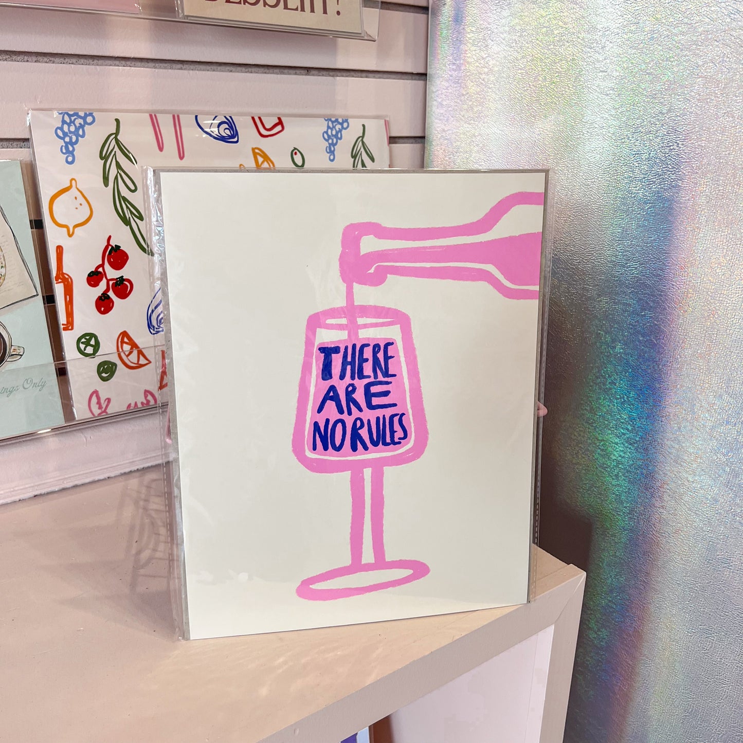 No Wine Rules Wall Art Print