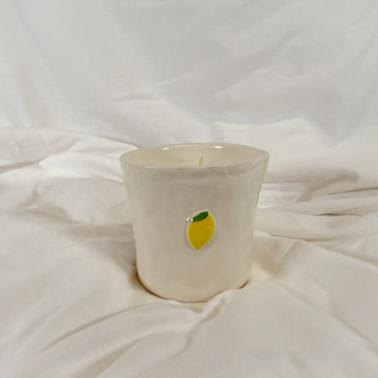 Lemon Ceramic Candle