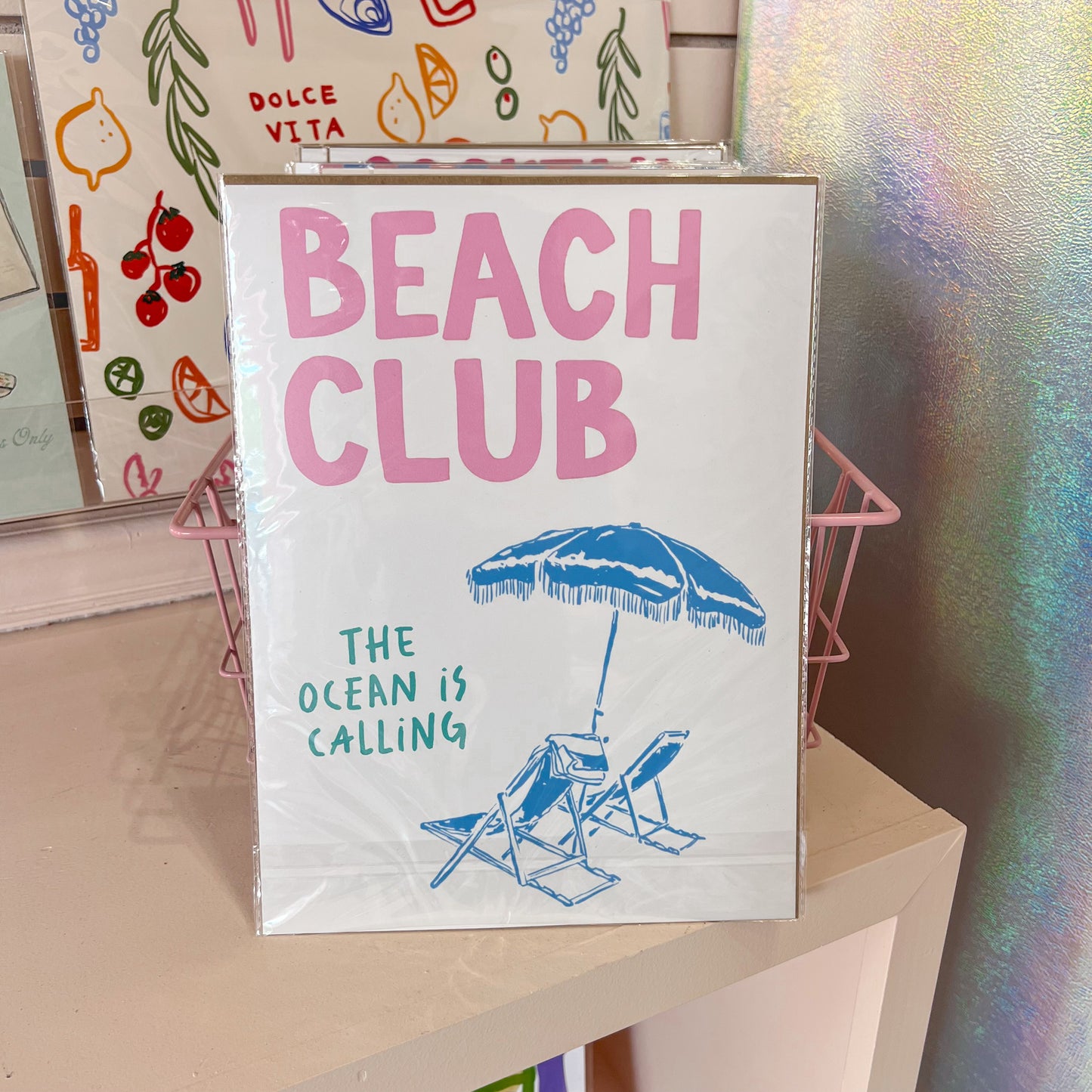 Beach Club Wall Art Print