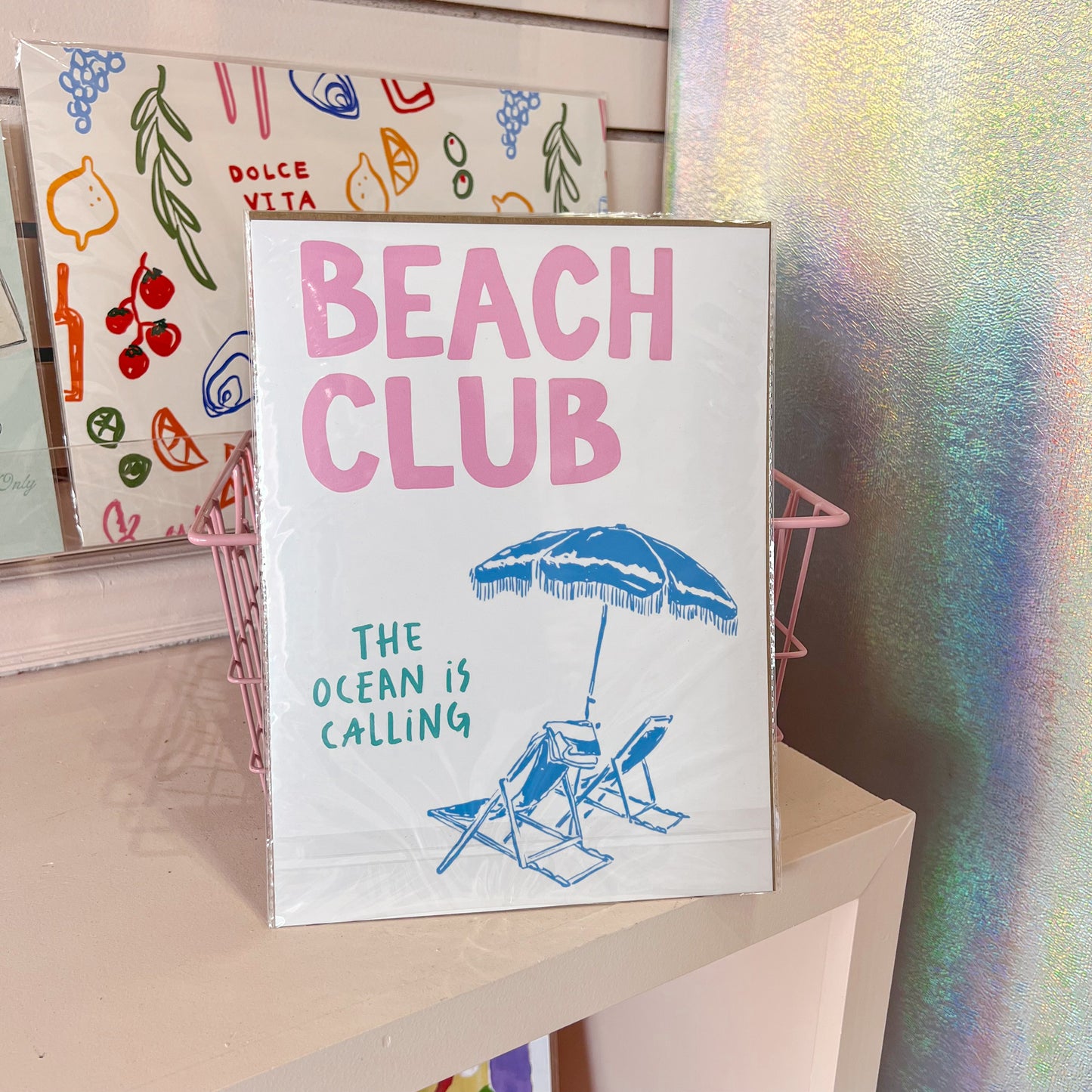 Beach Club Wall Art Print
